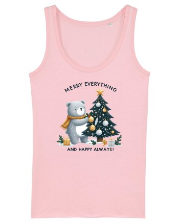 cu ursuleți si urări de Crăciun - Merry everything and happy always Cotton Pink