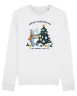 cu ursuleți si urări de Crăciun - Merry everything and happy always Bluză mânecă lungă Unisex Rise