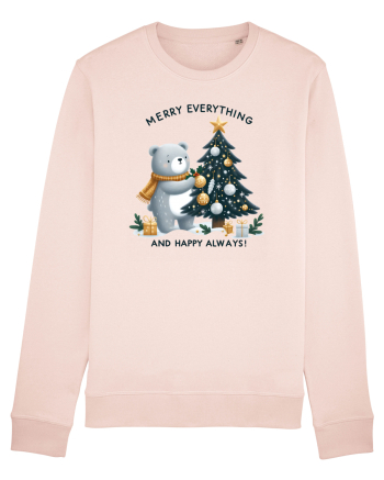 cu ursuleți si urări de Crăciun - Merry everything and happy always Candy Pink
