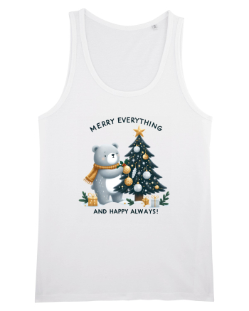 cu ursuleți si urări de Crăciun - Merry everything and happy always White