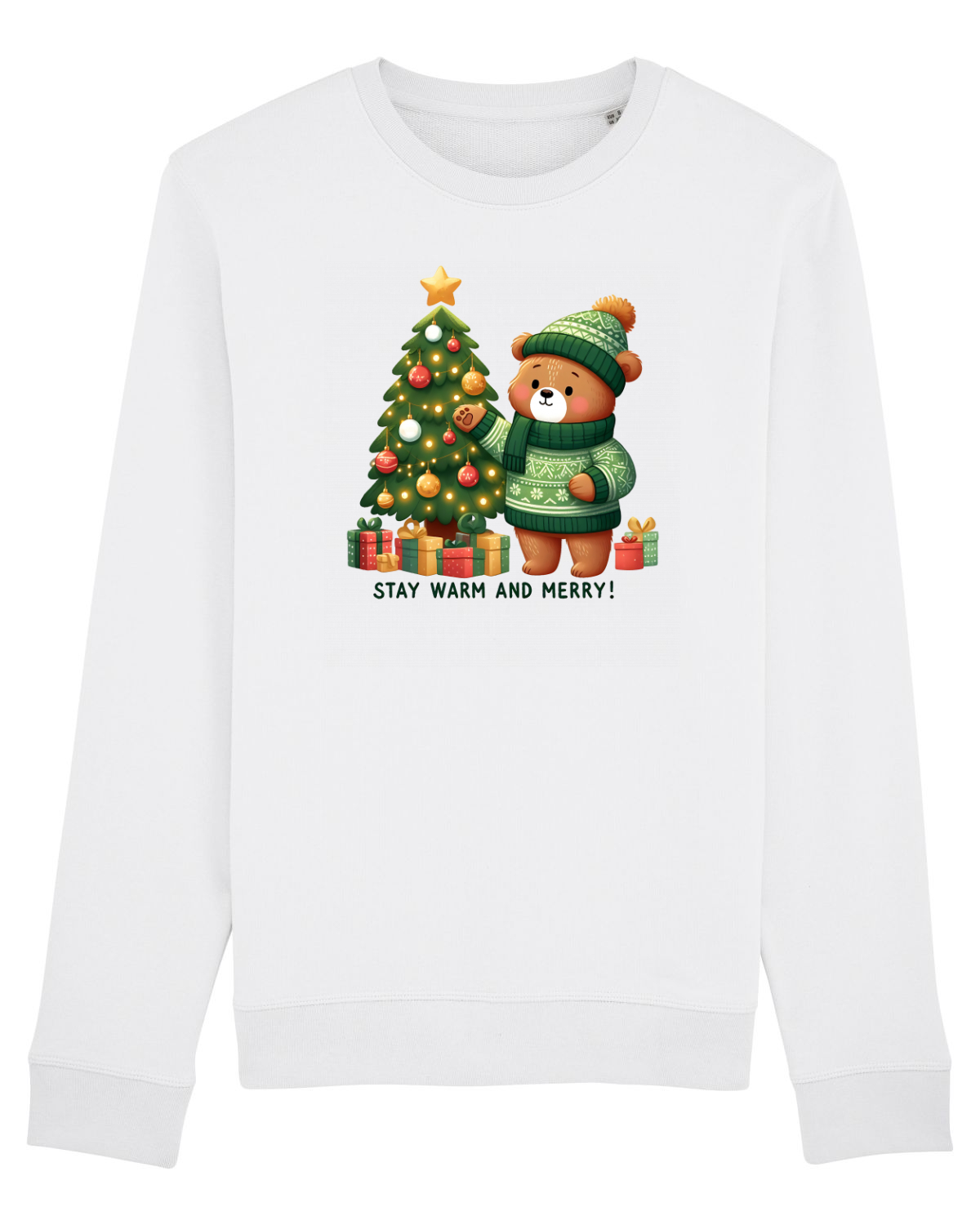 Bluză mânecă lungă Unisex Rise White
