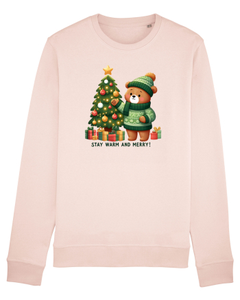 cu ursuleți si urări de Crăciun - Stay warm and merry Candy Pink