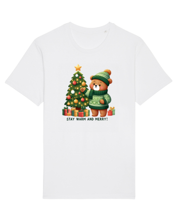 cu ursuleți si urări de Crăciun - Stay warm and merry White