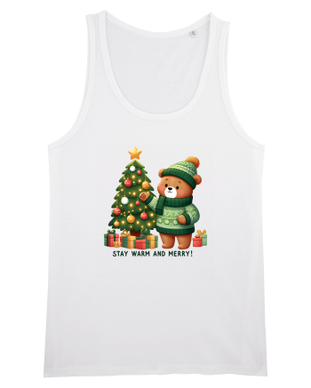 cu ursuleți si urări de Crăciun - Stay warm and merry White