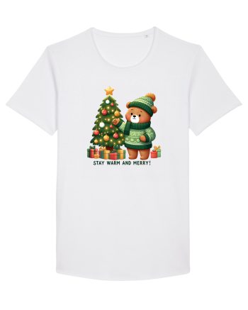 cu ursuleți si urări de Crăciun - Stay warm and merry White
