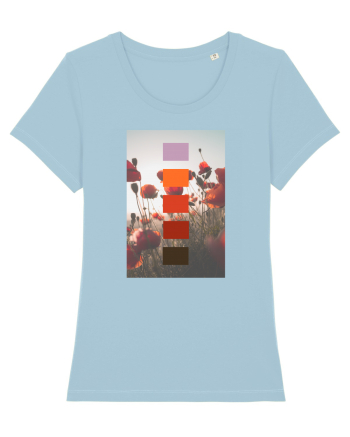 Poppy Field Sky Blue