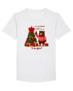 cu ursuleți si urări de Crăciun - Tis the season to be jolly Tricou mânecă scurtă guler larg Bărbat Skater