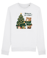 cu ursuleți si urări de Crăciun - Wishing you joy and peace Bluză mânecă lungă Unisex Rise