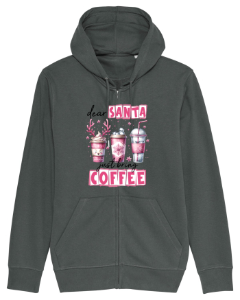 Crăciunul in roz - Dear Santa - just bring coffee Anthracite