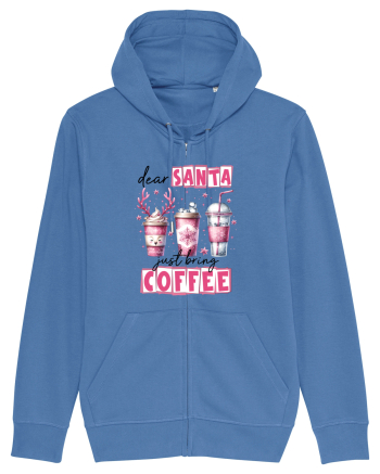 Crăciunul in roz - Dear Santa - just bring coffee Bright Blue