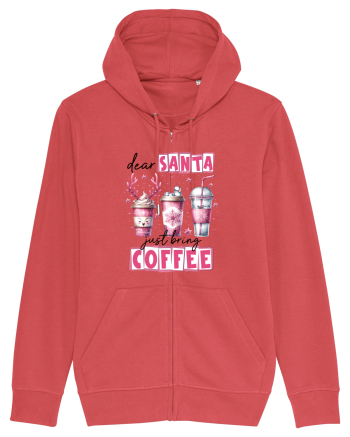 Crăciunul in roz - Dear Santa - just bring coffee Carmine Red