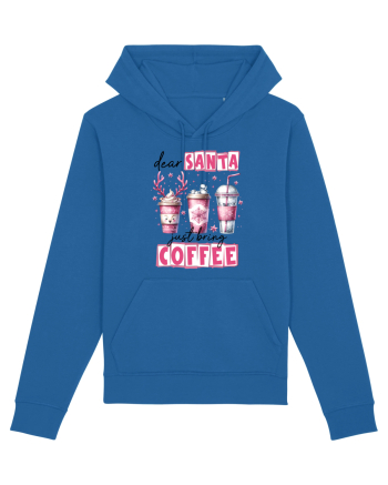 Crăciunul in roz - Dear Santa - just bring coffee Royal Blue