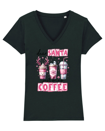 Crăciunul in roz - Dear Santa - just bring coffee Black