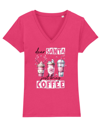Crăciunul in roz - Dear Santa - just bring coffee Raspberry