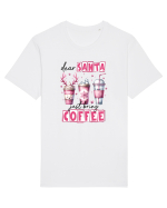 Crăciunul in roz - Dear Santa - just bring coffee Tricou mânecă scurtă Unisex Rocker