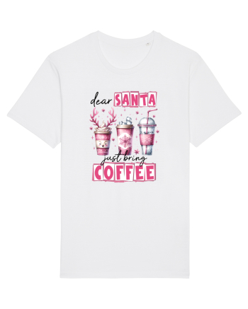 Crăciunul in roz - Dear Santa - just bring coffee White