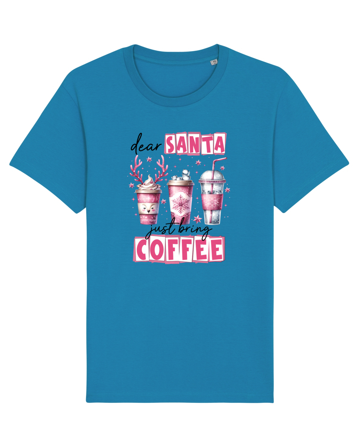 Tricou mânecă scurtă Unisex Rocker Azur