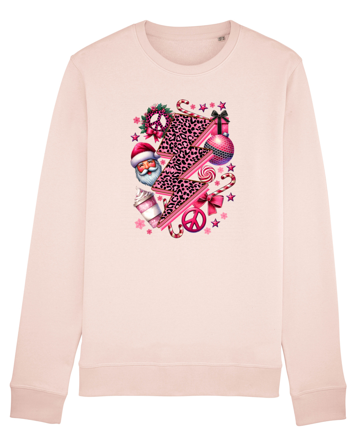 Bluză mânecă lungă Unisex Rise Candy Pink