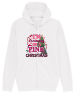 Crăciunul in roz - I am dreaming of a Pink Christmas Hanorac cu fermoar Unisex Connector