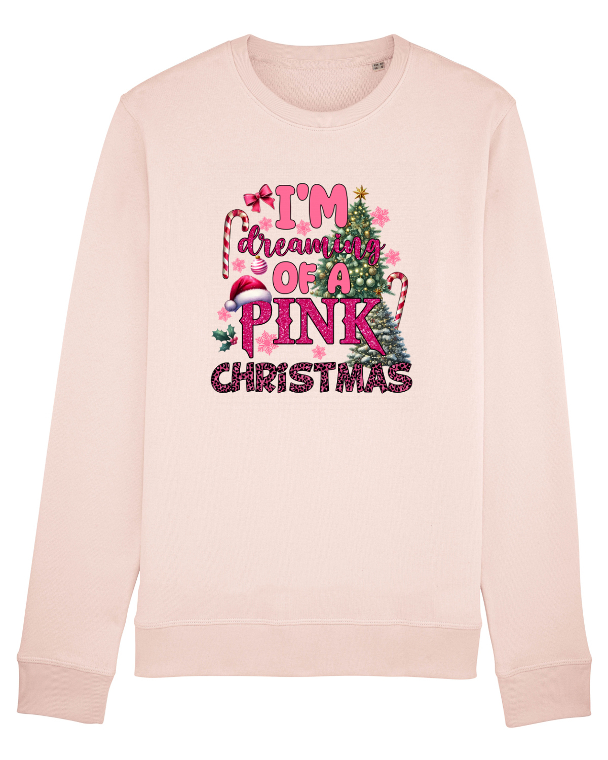Bluză mânecă lungă Unisex Rise Candy Pink
