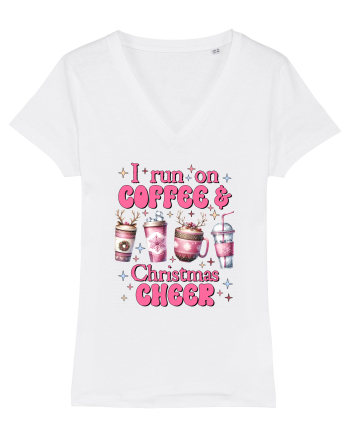 Crăciunul in roz - I run on coffee and Christmas cheer White