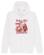 Crăciunul in roz - Just a girl who loves Christmas Hanorac cu fermoar Unisex Connector
