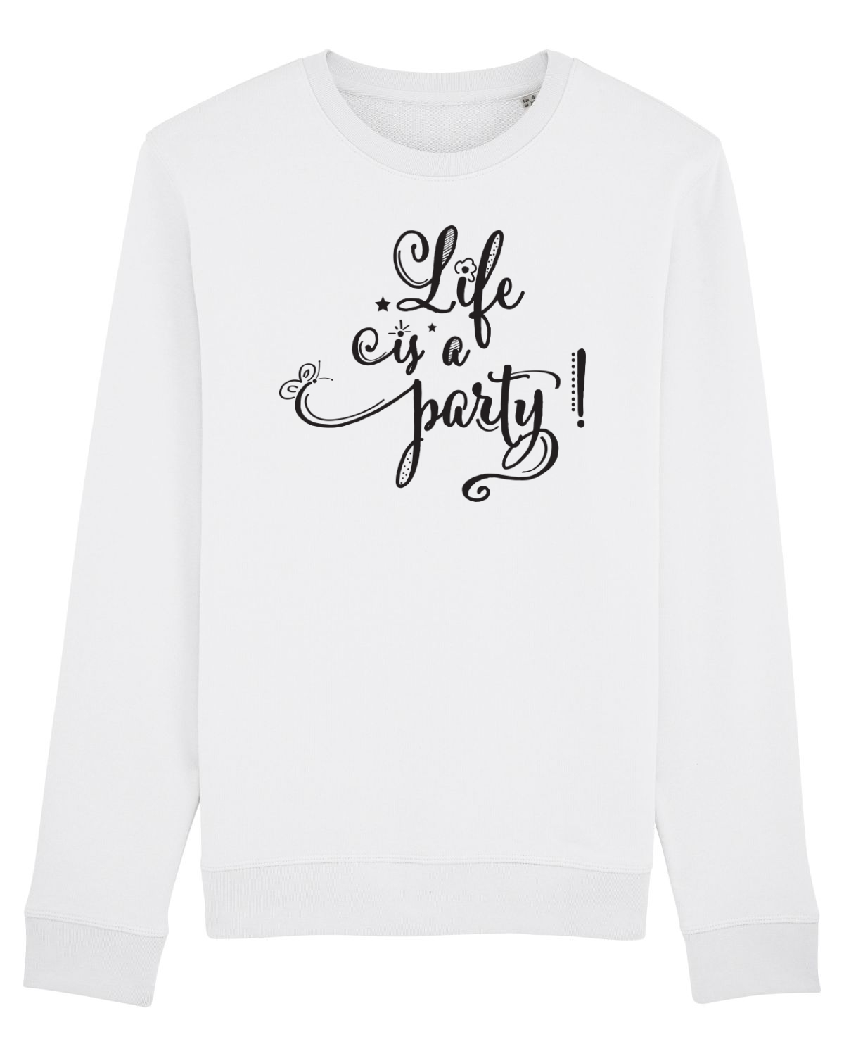 Bluză mânecă lungă Unisex Rise White