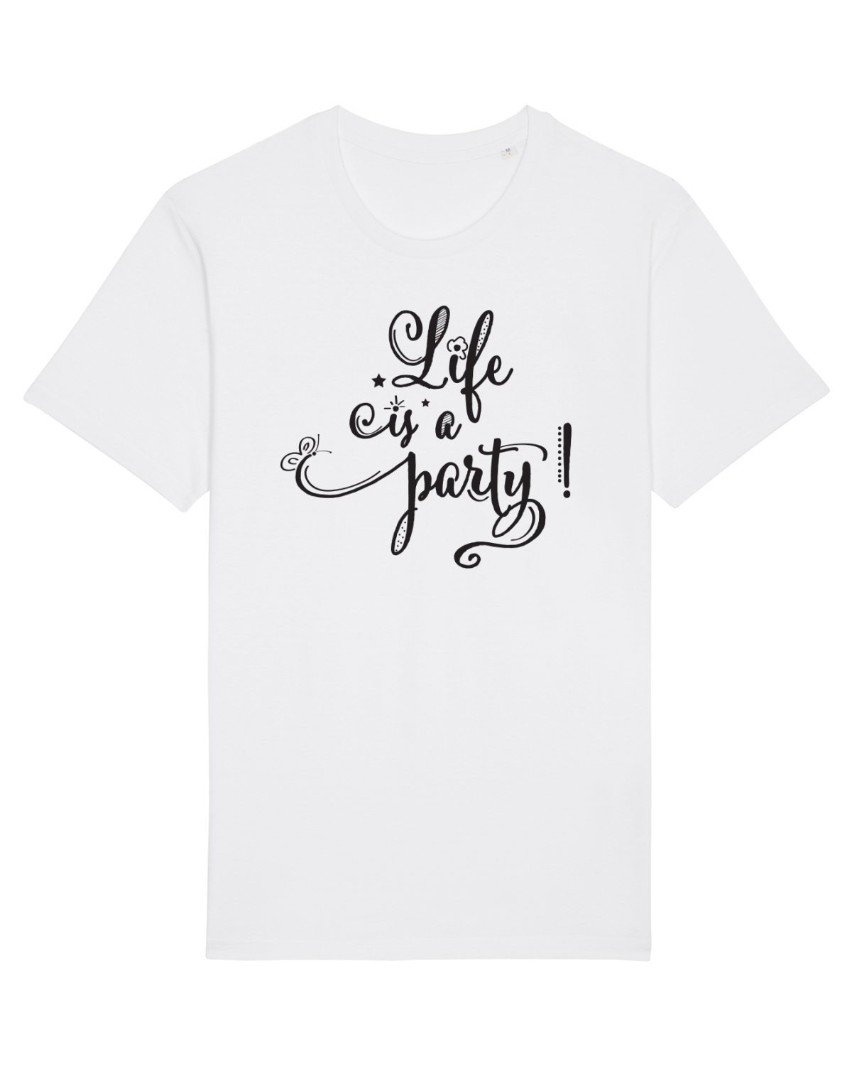Tricou mânecă scurtă Unisex Rocker White