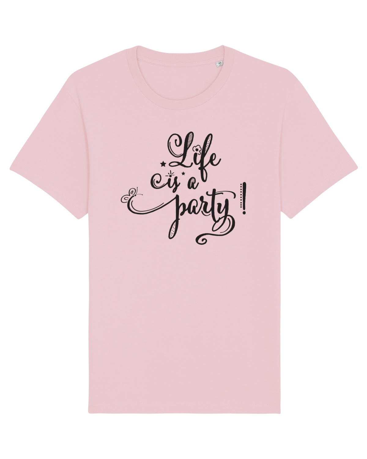 Tricou mânecă scurtă Unisex Rocker Cotton Pink