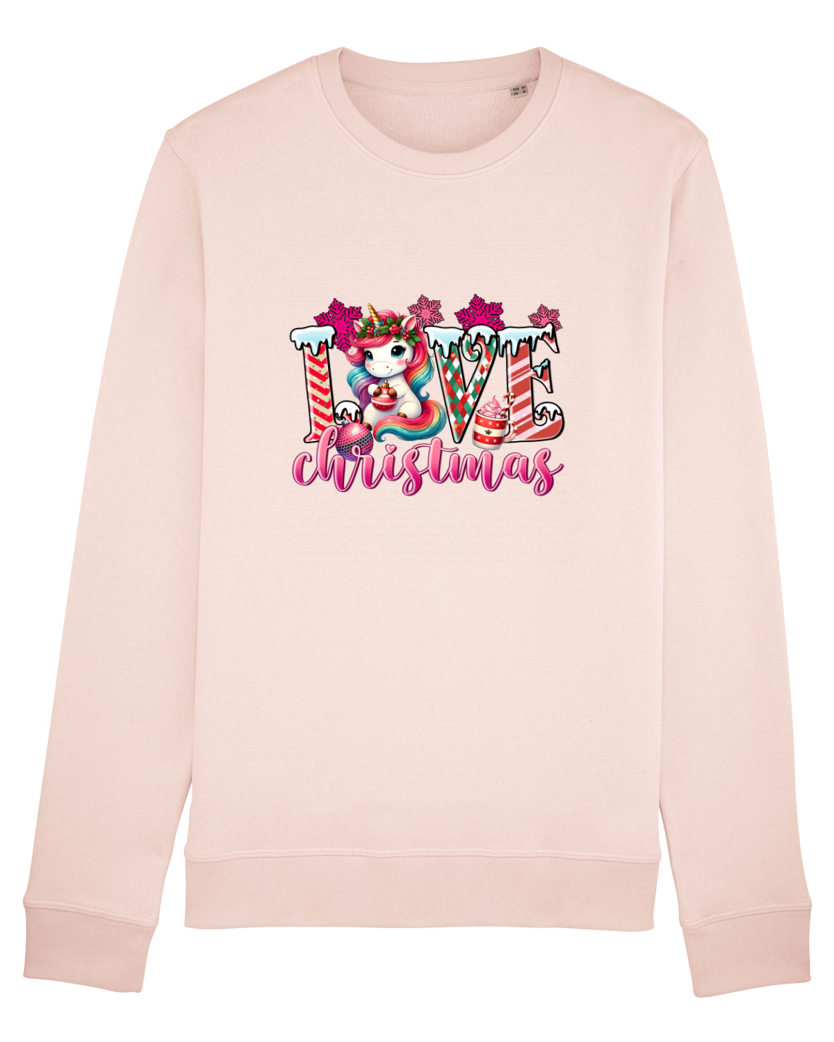 Bluză mânecă lungă Unisex Rise Candy Pink