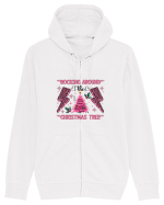 Crăciunul in roz - Rocking around the Christmas tree Hanorac cu fermoar Unisex Connector