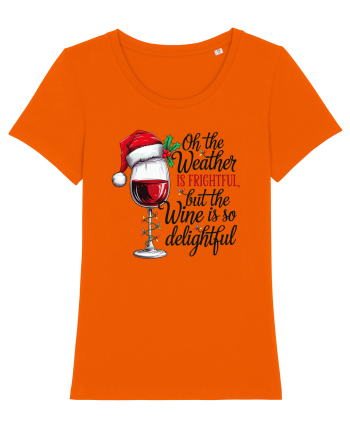 cu vin si umor de  Crăciun - But the wine is so delightful Bright Orange