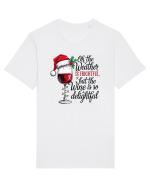 cu vin si umor de  Crăciun - But the wine is so delightful Tricou mânecă scurtă Unisex Rocker
