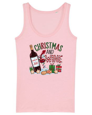cu vin si umor de  Crăciun - Christmas and wine Cotton Pink