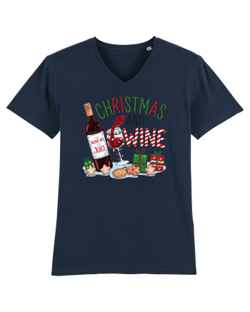 cu vin si umor de  Crăciun - Christmas and wine French Navy