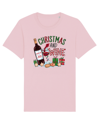 cu vin si umor de  Crăciun - Christmas and wine Cotton Pink