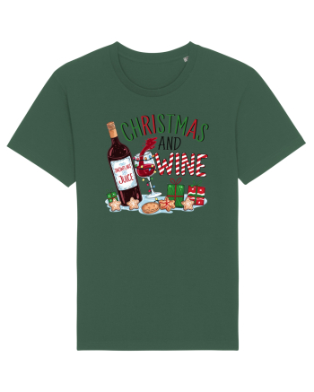 cu vin si umor de  Crăciun - Christmas and wine Bottle Green