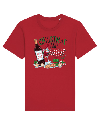 cu vin si umor de  Crăciun - Christmas and wine Red