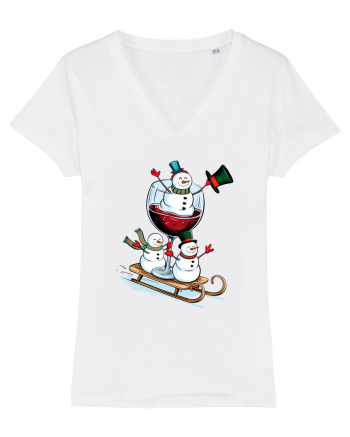 cu vin si umor de  Crăciun - Christmas wine delivery White