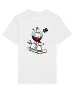cu vin si umor de  Crăciun - Christmas wine delivery Tricou mânecă scurtă Unisex Rocker