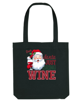cu vin si umor de  Crăciun - Dear Santa just bring wine Black