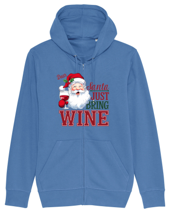 cu vin si umor de  Crăciun - Dear Santa just bring wine Bright Blue