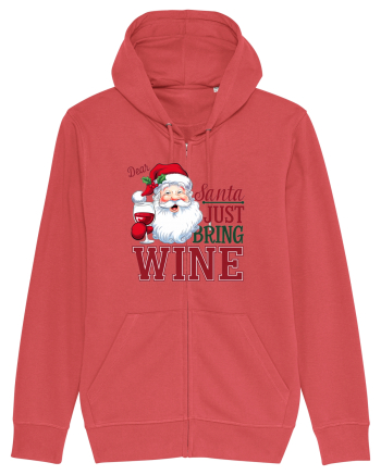 cu vin si umor de  Crăciun - Dear Santa just bring wine Carmine Red