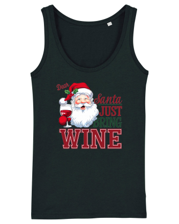 cu vin si umor de  Crăciun - Dear Santa just bring wine Black