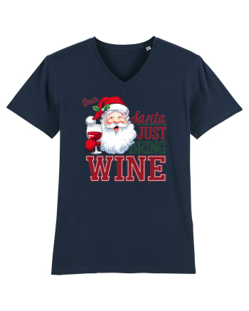 cu vin si umor de  Crăciun - Dear Santa just bring wine French Navy