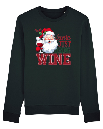 cu vin si umor de  Crăciun - Dear Santa just bring wine Black