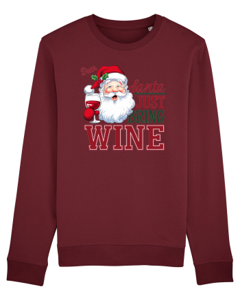 cu vin si umor de  Crăciun - Dear Santa just bring wine Burgundy