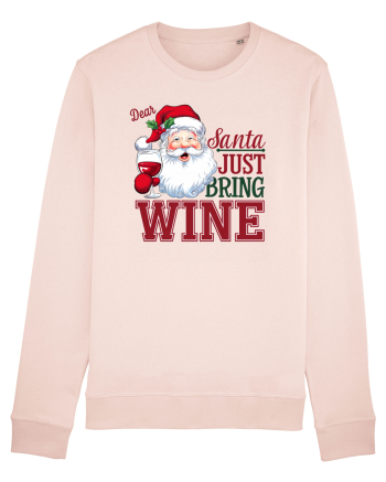cu vin si umor de  Crăciun - Dear Santa just bring wine Candy Pink
