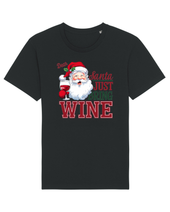 cu vin si umor de  Crăciun - Dear Santa just bring wine Black
