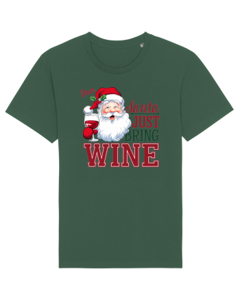 cu vin si umor de  Crăciun - Dear Santa just bring wine Bottle Green